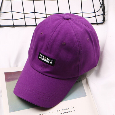 

Spring 2019 New Duck Tongue Cap Letter Black&White Tide Cap Mens&Womens Sunshade Baseball Cap Curved Rim Cap