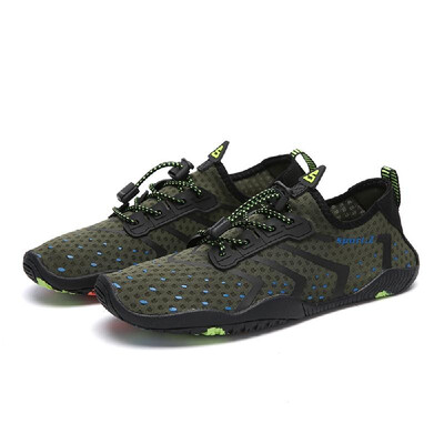 

Outdoor Lovers Beach Shoes Men Women Unisex Lace Up Water Shoes Breathable Non-slip Quick-Dry Barefoot Flexible Swimming Wading Sh
