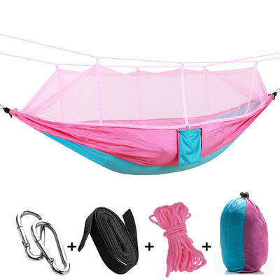 

Outdoor Mosquito Net Parachute Hammock Camping Hanging Sleeping Bed