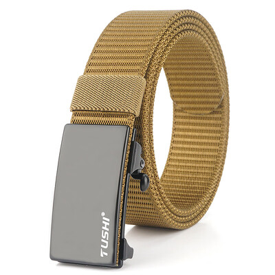 

120CM Military Tactical Nylon Belt Designer Jeans Belt Men Automatic Buckle High Quality New Belt for Men Design Luxury 2019