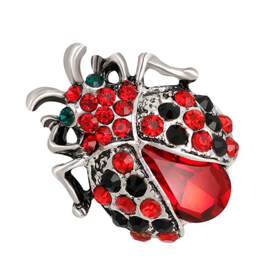

Insect Silver Excellent Brooch Pins Black Gift Lovely Red Ladybug Red