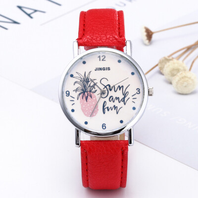 

Jinshi fashion trend belt watch female Korean casual fashion watch personality female watch