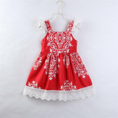 

Easter Princess Girl Dress Lace Floral Party Dress Pageant Dresses Kids Clothes