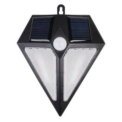

Solar Wall Lamp Light 6-LED 37V Distinctive Diamond Design Wall Light PIR Motion Sensor Yard Pathway Light