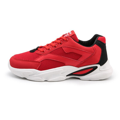 

2018 autumn new casual leather surface non-slip student breathable lightweight deodorant running shoes
