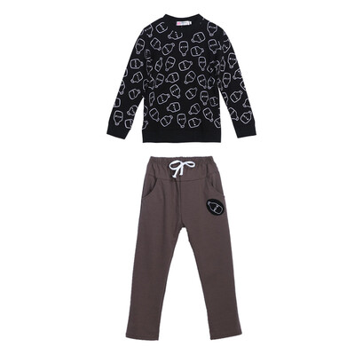 

2pcs Kids Baby Boys Girls Autumn Outfit Long Sleeve Tops Pants Clothes Set