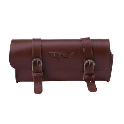 

Retro Bicycle Tail Bag PU Leather Cycling Bag Bike Saddle Bag Tail Pouch