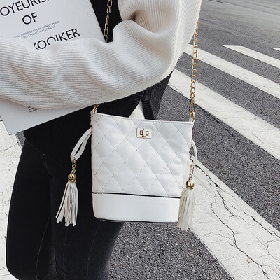 

Advanced sense bag Western style bucket bag handbags new 2019 Korean version of the Messenger bag wild ins chain bag