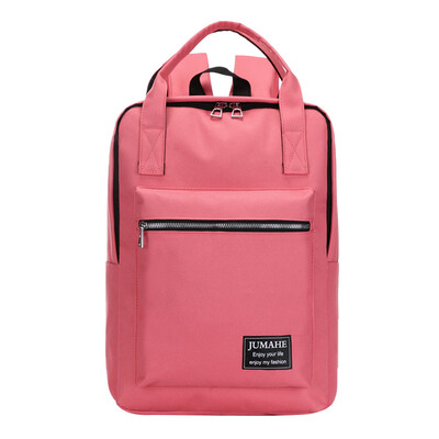 

Tailored Large Capacity Solid Color Waterproof Nylon Casual Backpack School Bag