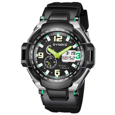 

SYNOKE 67606 50m Waterproof Sports Digital Watch Wristwatch For Men
