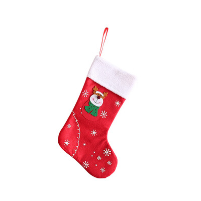 

Toponeto Christmas Stockings Santa Claus Sock Gift Candy Bag Snowman Deer Tree Ornament