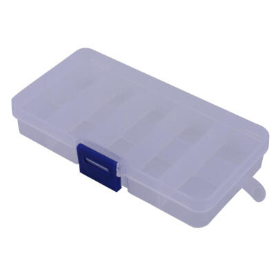 

10 Compartments Portable Transparent Plastic Fishing Lure Storage Box Case