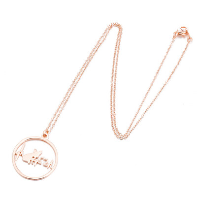 

Fashion Jewelry 1PC Popular Creative Paw Heartbeat Cartoon Dog Pendant Necklace Trendy For Women