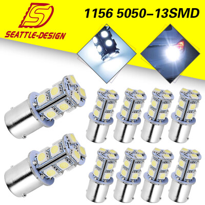 

10x Cool White 1156 BA15S RV Camper Trailer Backup Reverse LED Bulbs 1141 1073