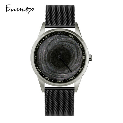 

Enmex Creative Design Watch fine steel Waterproof Oil Painting Dazzling Whirlpool Mens Watch