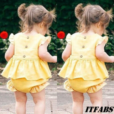 

Princess Newborn Baby Girls TopsPants Shorts Set Outfit Kids Clothes 0-24M US