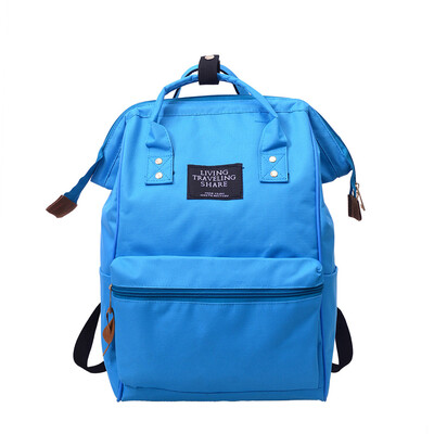

Tailored Unisex Solid Backpack School Travel Bag Double Shoulder Bag Zipper Bag