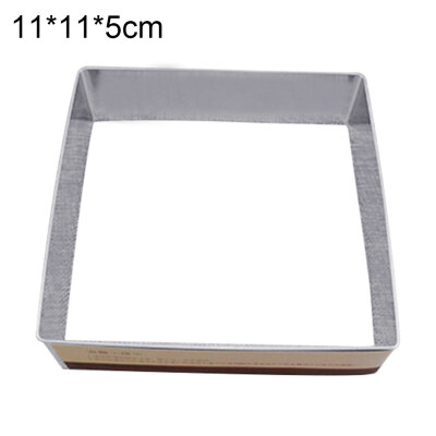 

Stainless Steel Round Square Cake Ring Mould Mousse Cutter DIY Decorating Tool