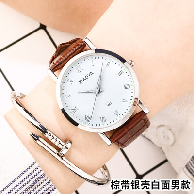 

Womens watches waterproof fashion 2019 new Korean version of simple leisure atmosphere belt student mens watches lovers watches