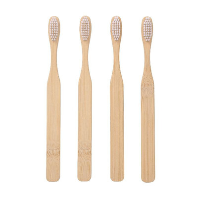 

Bamboo Toothbrush with Dense Bristles Manual Toothbrushes Set for Adults Oral Care
