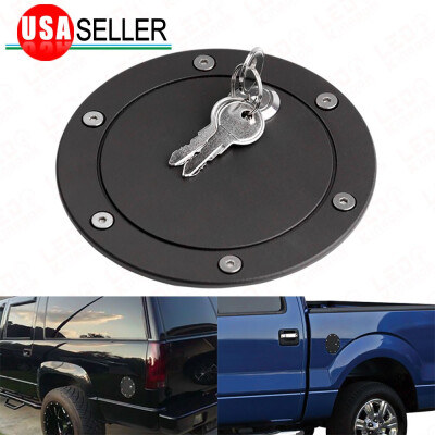 

For 2004-2008 Ford F150 Matte Black Fuel Gas Filter Tank Door Cap W LockKey