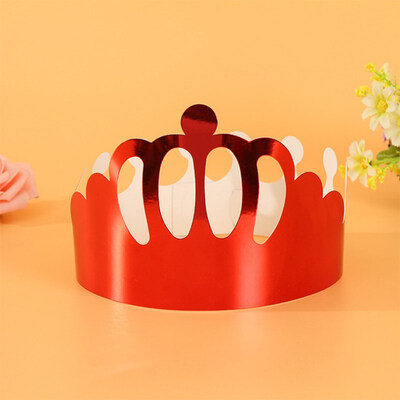 

FUNNYBUNNY 12pcs Gold Card Paper Birthday Crown Cap Birthday Party Decorations Theme Children Birthday Party Decorations Theme