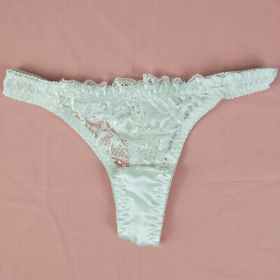 

Women Silk Sexy Low Waist Breathable Comfortable Lace Triangle Brief Underpants