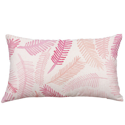 

〖Follure〗Rectangle Cushion Cover Silk Throw Pillow Case Pillowcase