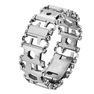 

Stainless Steel Wearable Bracelets Tools LED Sports Watches Multifunction Camping Survival Screwdrivers Outdoor Emergency Gadgets