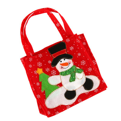 

Gobestart Christmas Candy Bag Santa Claus Snowmen Gift Bag Children Storage Bag