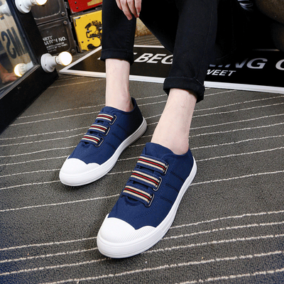 

Summer new canvas shoes mens lazy shoes casual wild junior high school students shoes social spirit guy shoes