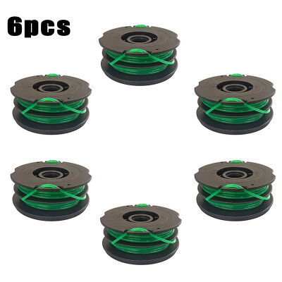 

6pcs Dual Line Trimmer Spool For Black＆Decker DF-080-BKP String Trimmer Replace