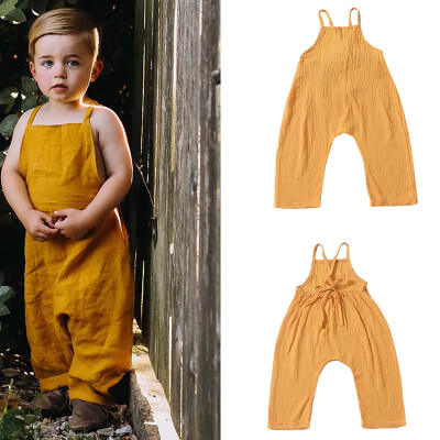 

Baby Girl Clothes Summer Sleeveless Kids Clothes For Girl Pants Yellow Newborn Photography Props Children Clothing