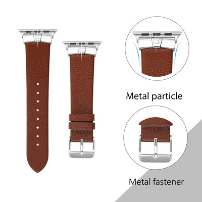 

〖Follure〗Leather Bands Slim Replacement Wristband Strap for Apple Watch 38mm40mm