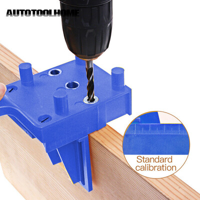 

〖Follure〗Woodworking Dowel Jig Metal Sleeve Straight Hole Locator for Furniture Punching