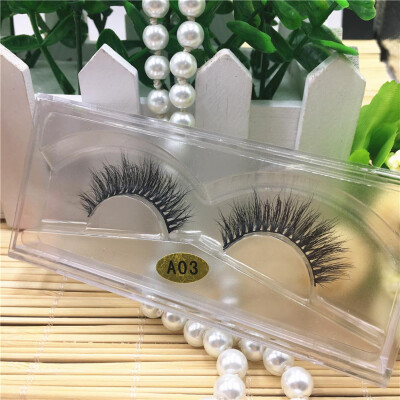 

〖Follure〗3D Natural Multi Layer Thick Cross Eye Lashes False Eyelashes A03