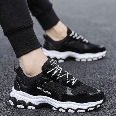 

Mens sports&leisure running travel tide shoes Korean version of the trend of wild old mens shoes summer plus velvet warm cotton shoes