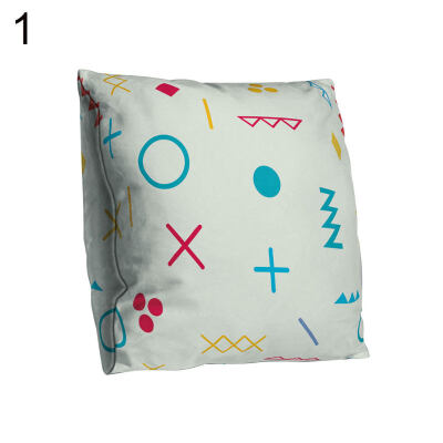 

Double-sided Print Geometric Fish Throw Pillow Case Cushion Cover Bed Car Decor