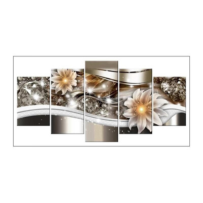 

Flower 5D DIY Full Drill Diamond Painting 5-pictures Combination Kits Gift