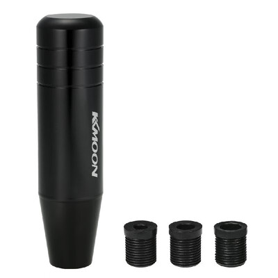 

KKmoon 13cm Length Universal Aluminum Car Truck Racing Gear Shift Knob Stick with 3 Adapter