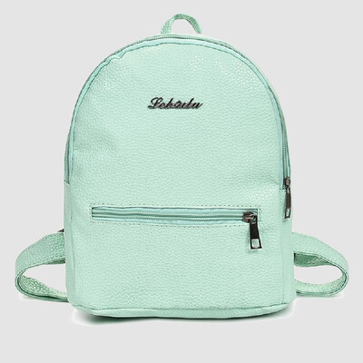 

New Fashion Women Girl PU Backpack Zipper Pocket Adjustable Straps Schoolbag Travelling Student Bag