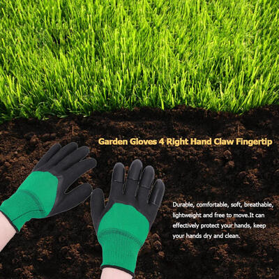 

1 Pair Garden Gloves 4 Right Hand Claw for Household Greenhouse Digging