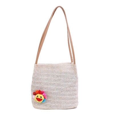 

Straw Flower Shoulder Bag Summer Beach Women Handbags Large Capacity Tote