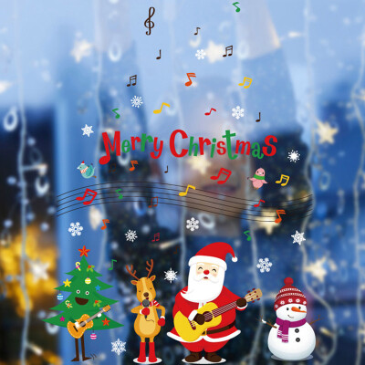 

Merry Christmas PVC Art Home Window Store Wall Sticker Decal Decor Self-adhesive