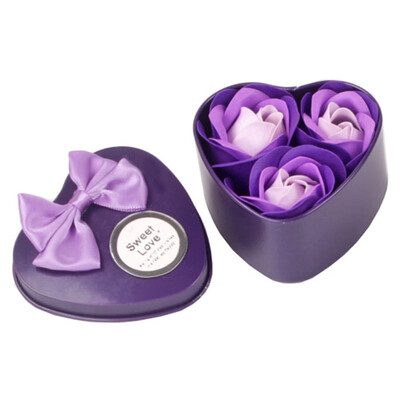 

Gobestart 2Box6Pcs Heart Scented Bath Body Petal Rose Flower Soap Wedding Decoration Gift