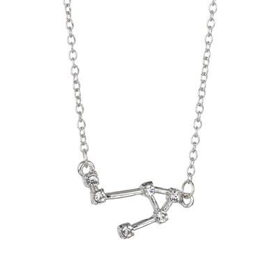 

12 Horoscope Aries Pisces Leo Necklace Gold Silver Color 12 Constellation Necklaces Pendants Choker Necklaces For Women Jewelry