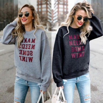 

AU Women Long Sleeve Hoodie Sweatshirt Sweater Casual Hooded Coat Pullover Tops