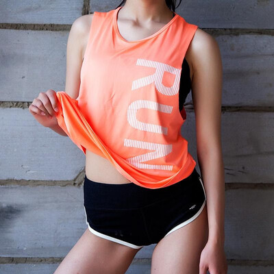 

Summer womens new loose breathable running vest quick-drying yoga training fitness blouse sleeveless T-shirt Light