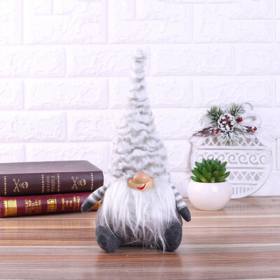 

Toponeto Merry Christmas Xmas Doll Party Christmas Gift Dinner Party Tables Decor Gray