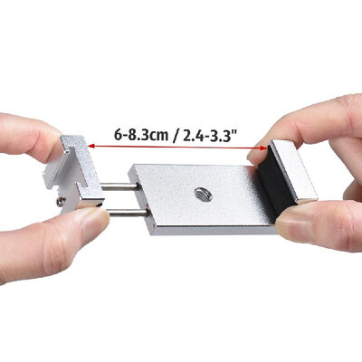 

Andoer Phone Tripod Mount Adapter Bracket Holder Clip with Cold Shoe for iPhone X 8 7 6s 6 5 plus for Samsung Sony Smartphone